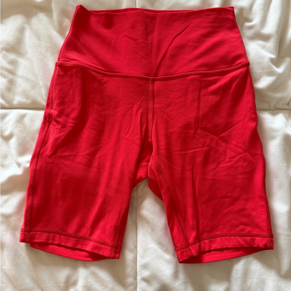 lululemon athletica High-Waist Red Bike Shorts